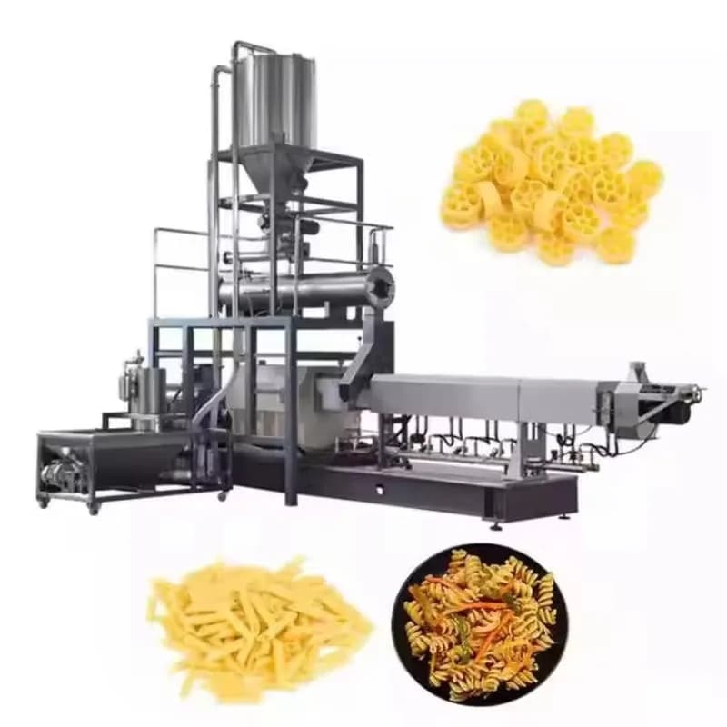 120-150kg/h Capacity Stainless Steel Food Grade Motor & Engine Driven Pasta Macaroni Machine