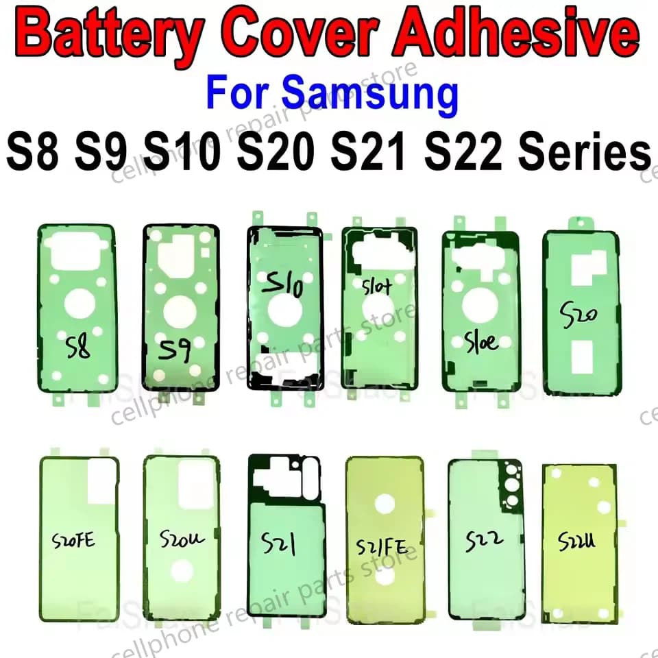 Colla adesiva adesiva per cover posteriore batteria per Samsung Galaxy S8 S9 + S10 5G S10E Lite S20 Ultra S20U FE S21 Plus S21 S21U S22 U