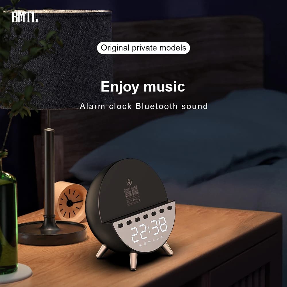 XDOBO Orologio Altoparlante Bluetooth Bassi portatile wireless 1200mAh BT TF Riproduzione per feste in casa con supporto per smartphone