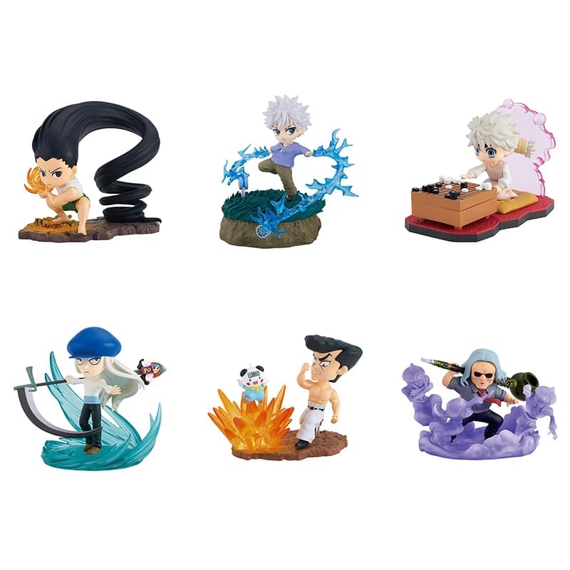 Originale HUNTER×HUNTER 4 GON·FREECSS Killua Zoldyck Kaito Scena in miniatura Action Figures Modello Ornamenti per il desktop