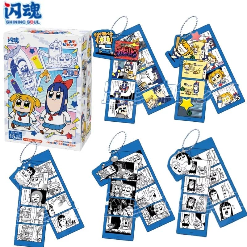 Shining Soul Genuine POP TEAM EPIC Starlight Shining Comic Ciondolo con carta trasparente, la prima carta da appendere periferica anime