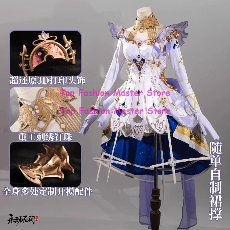 Costume Cosplay Naraka: Bladepoint Yoto Hime Doll Dream, Outfit Anime Femminile per Halloween