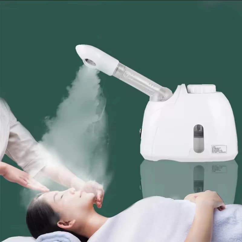 KSKIN Ozone Spruzzatore Professionale per il Viso, Vaporizzatore Ionico per Pulizia Profonda della Pelle