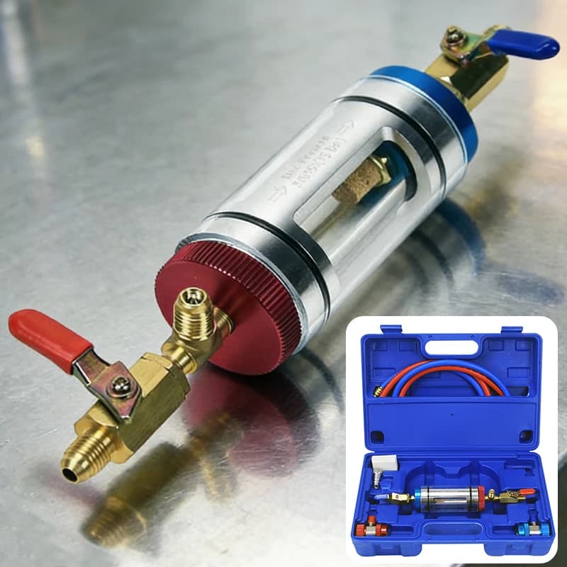 Strumento di Ricambio per Analizzatore di Filtrazione Olio Refrigerante per Aria Condizionata Automobilistica, Rilevatore di Purezza Olio Refrigerante, Purificatore