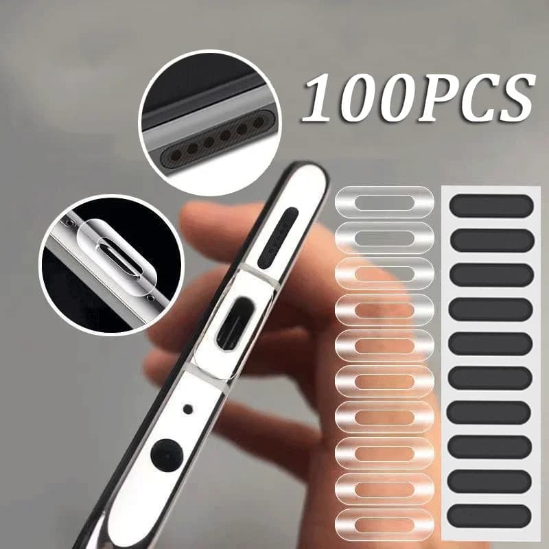 100/10pcs Refill Door Protective Film Sticker for IPhone 17 16 15 Pro Samsung Xiaomi Universal Type-C Phone Dust Adhesive