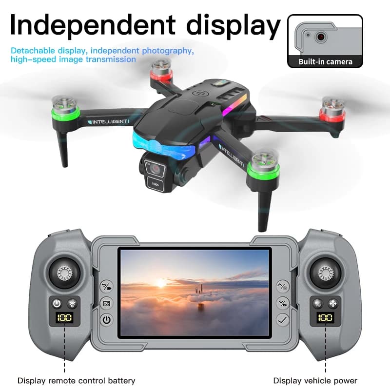 F177 Screen Control Drone 8K Professional HD Camera Aerial Photography Drone to Avoid Double Camera Omnidirectional Obstacles