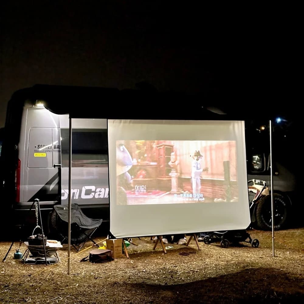 Tenda per proiettore con canale C 2x1,5 m Tenda perlina Beder Caravan Camper Accessori da campeggio per Fiamma Dometic