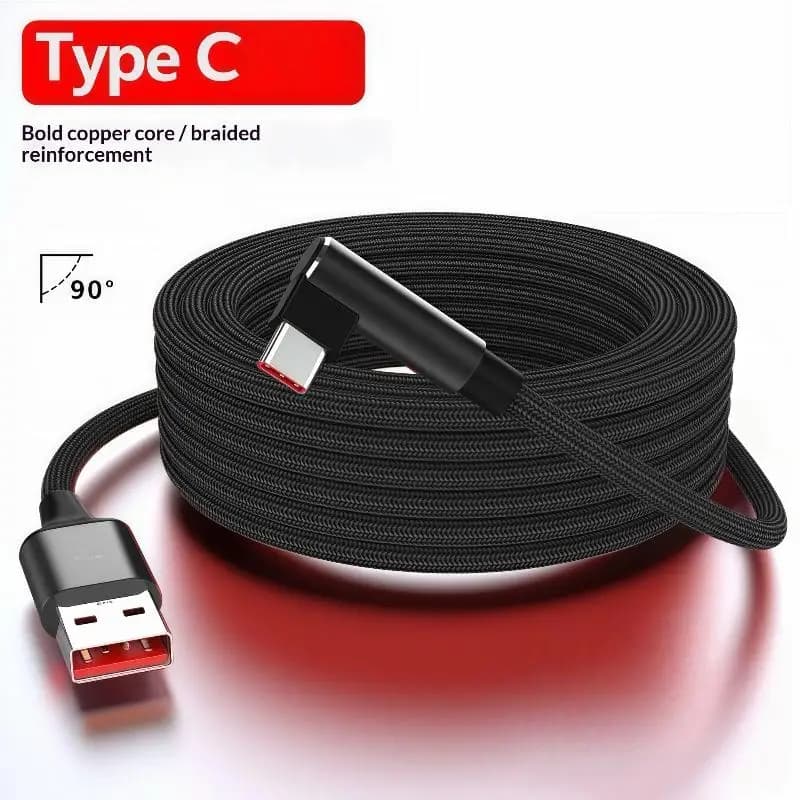 【xxx】1Pcs USB-A TO TYPE-C Elbow DATA 480Mbps 1/1.5/2Meters PD 60W 6A Fast Charge Charging Cable For Phone Accessories[S14]