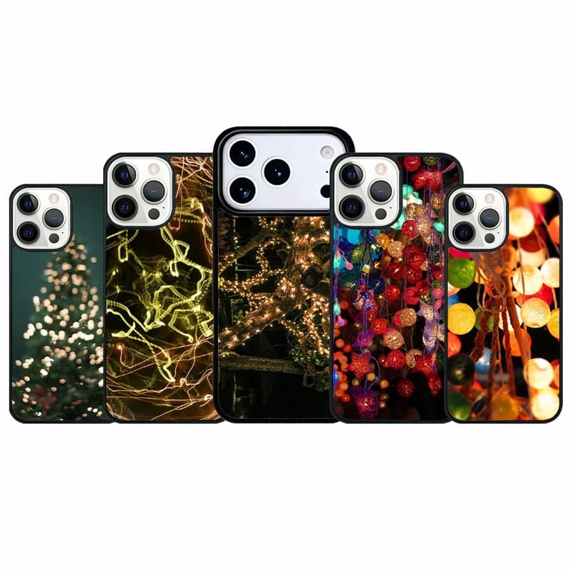 Fairy Lights Pattern Phone Case For iPhone 16 17 Pro Max Air 17 16E 14 15 Plus 12 13 Anti-Fall Protection Cover