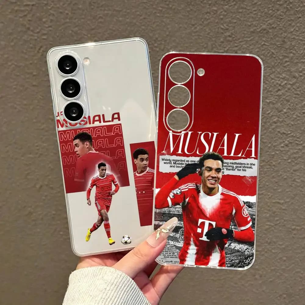 F-Football star J-Jamal Musiala Phone Case Transparent Silicone Soft For SamsungA10,12,20,21S,30,31,40,50,51,52,70,71