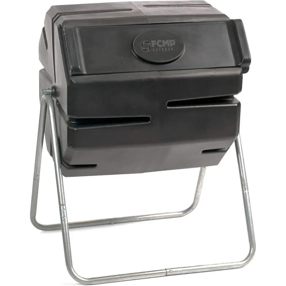 Composter da Esterno Nero da 140 Litri a Camera Singola in Plastica Rotostampata