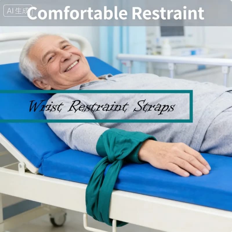 Cinghie di ritenuta per il polso Paziente manico fisso al letto Anziani legati con arti legati Forniture legate