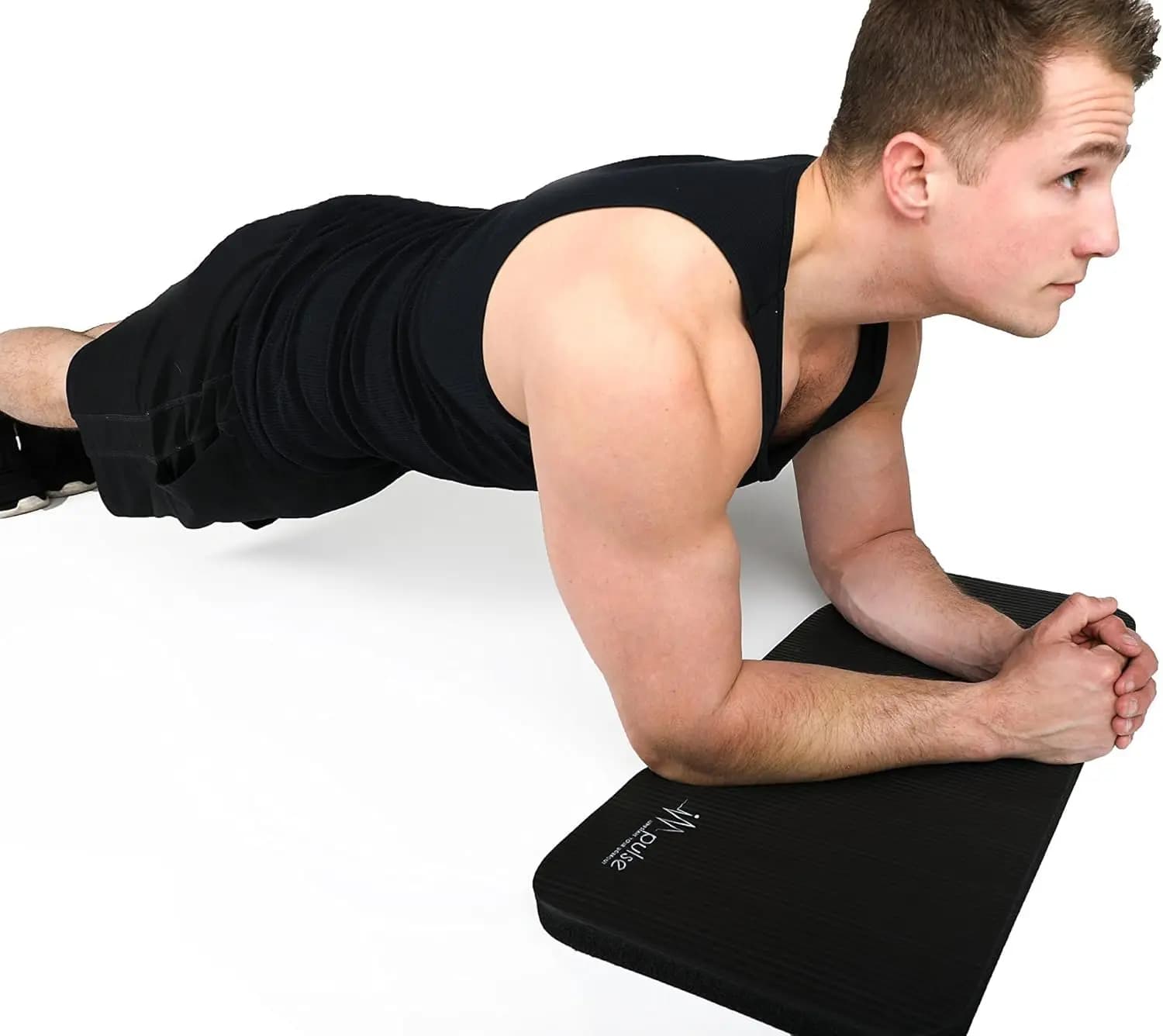 Impulse Yoga Knee Pads Cushion, Thick 1" (25mm) Workout Mat, Non-Slip & Portable for Kneeling, Elbows, Planks, Pushups