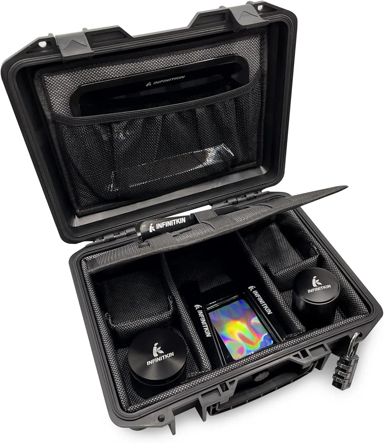 Large Airtight Container with Combination Lock - Waterproof and Anti-Odor for Travel and Home Use