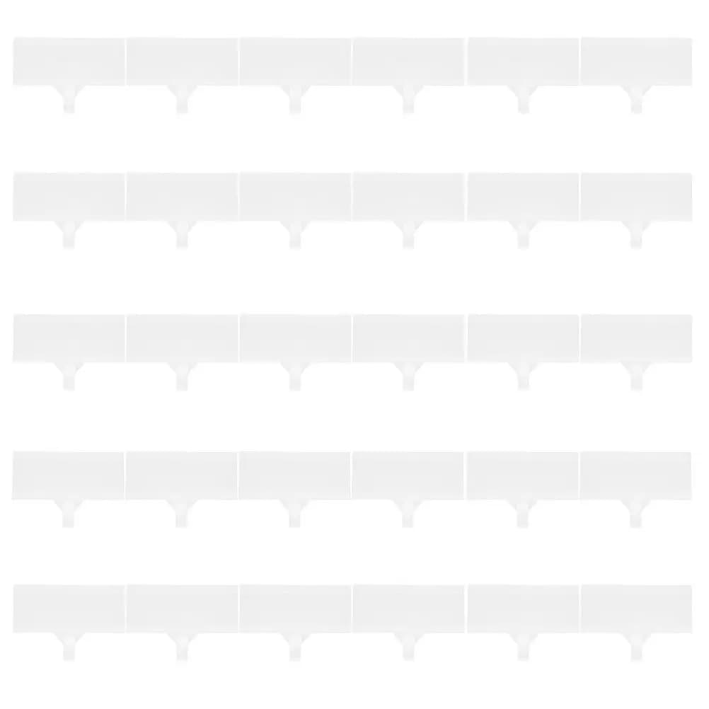 30 Pezzi Portaetichette Trasparenti in Plastica, Clip per Cartellini Prezzi per Scaffalature Metalliche, Organizzatori per Contenitori da Supermercato, Riutilizzabili