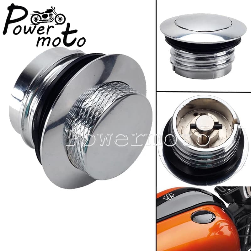 Tappo del Gas Pop-Up per moto coperchio del serbatoio dell'olio combustibile CNC ventilato per Harley Touring Road Street Electra Glide Road King Softail 2008-17