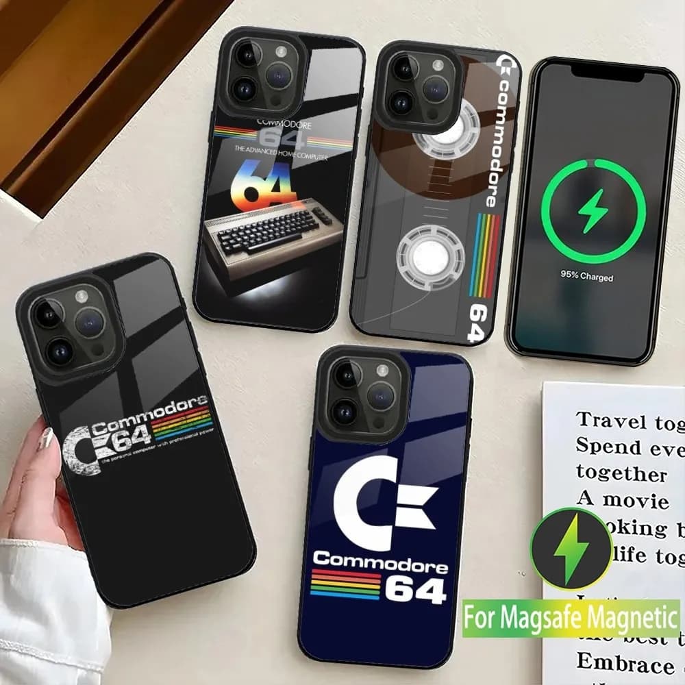 Commodore 64 Phone Case For iPhone 16,15,14,13,12,11,Plus,Pro,Max Mini Magsafe Magnetic Wireless Charging