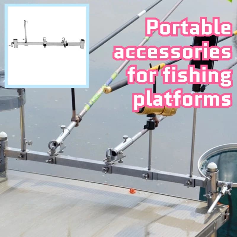 Multifunctional Outdoor Fishing Platform Accessories Stainless Steel Bracket thickened Fishing Accessories Equipment Equipment Supply