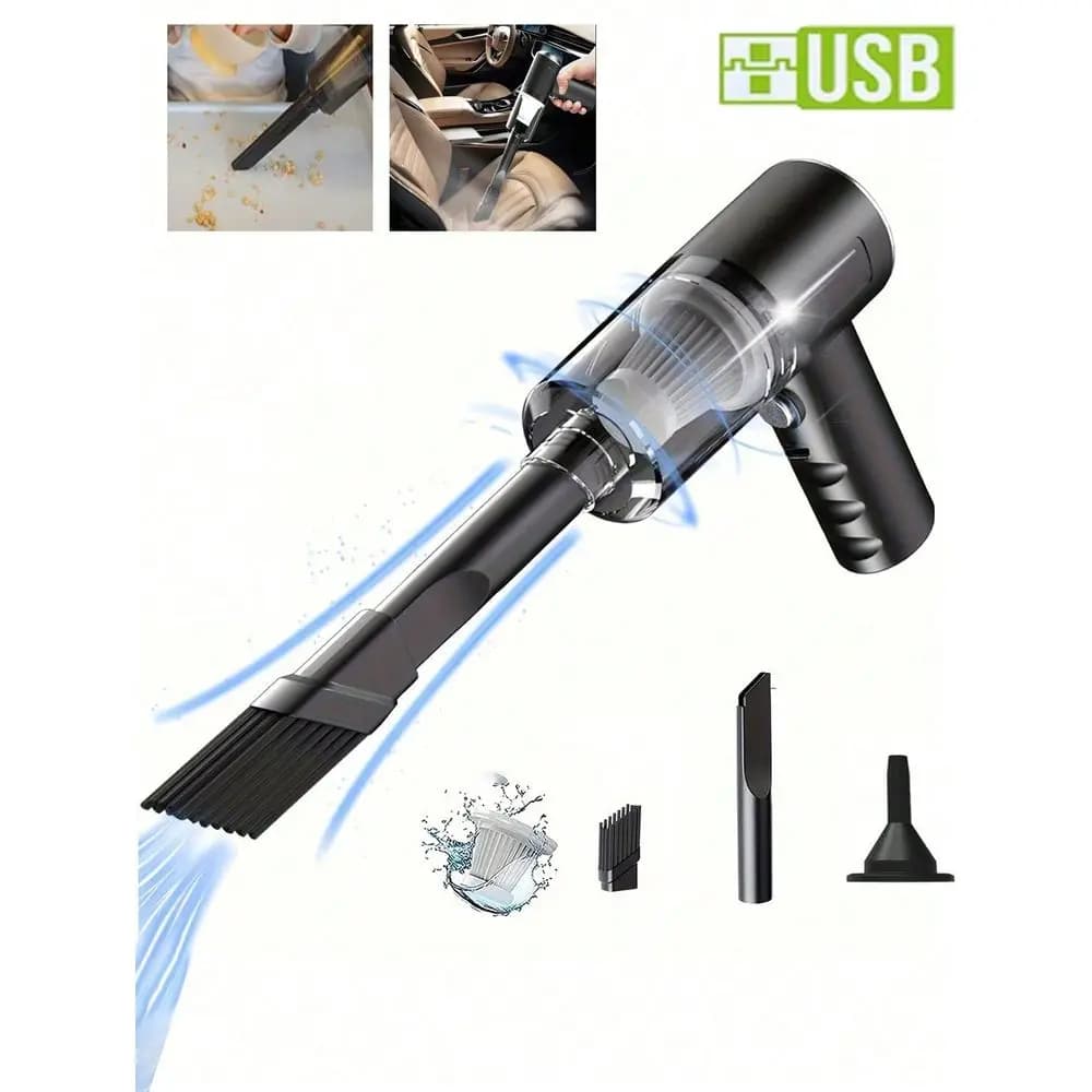 Handheld Cordless Vacuum Cleaner, Multifunctional Blower Cleaning Tool, Pet Hair Remover With Multiple Nozzles, Compressed Air