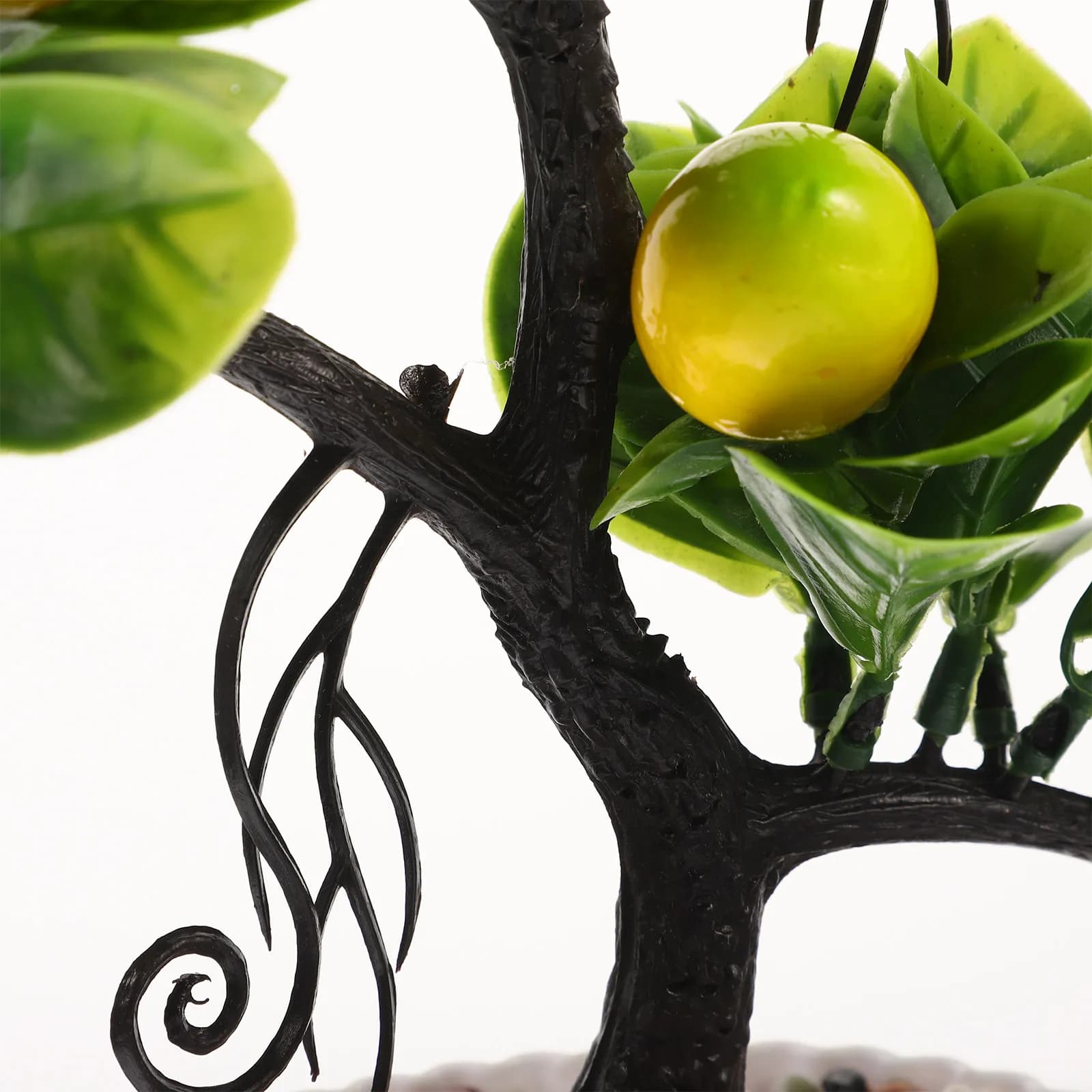 Artificial Lemon Tree Faux Fruit Tree Potted Plant Tabletop Decor Simulation Bonsai Indoor Home Office Decoration