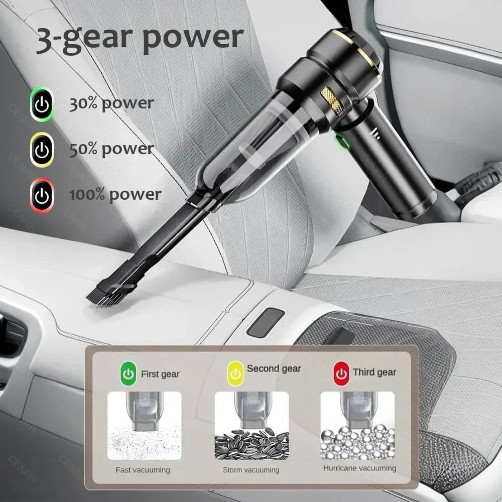 CENRRHandheld Wireless Potente Aspirapolvere portatile Elettrodomestico Aspirapolvere per auto 998000PA Macchina per la pulizia Detergente per auto