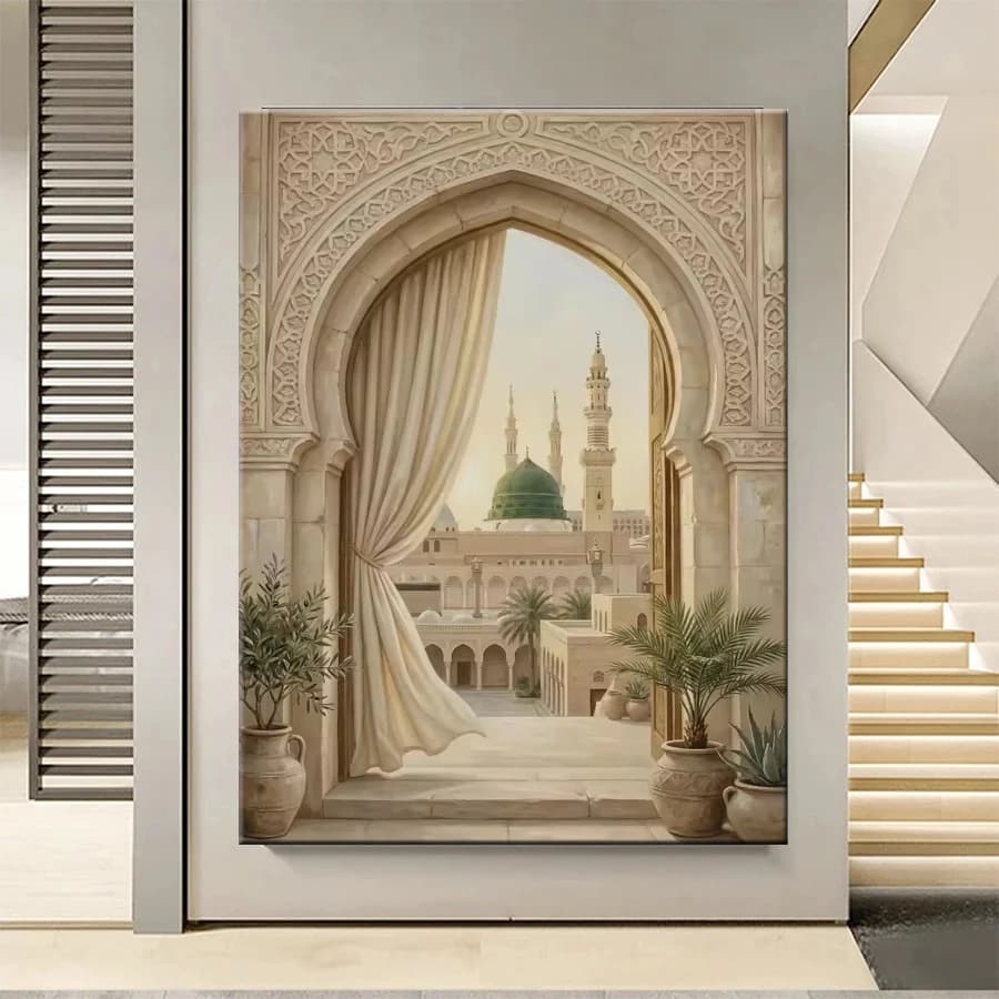 Diamond Painting Kit New Muslim Islamic Mosque Embroidery Mosaic 5D Full Drill Diamond Cross Stitch Home Decor