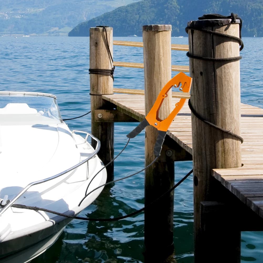 Canoe Anchor Grip with Paracord Brush Gripper Kayaks Anchor Grip for Fishing Boating and Camping