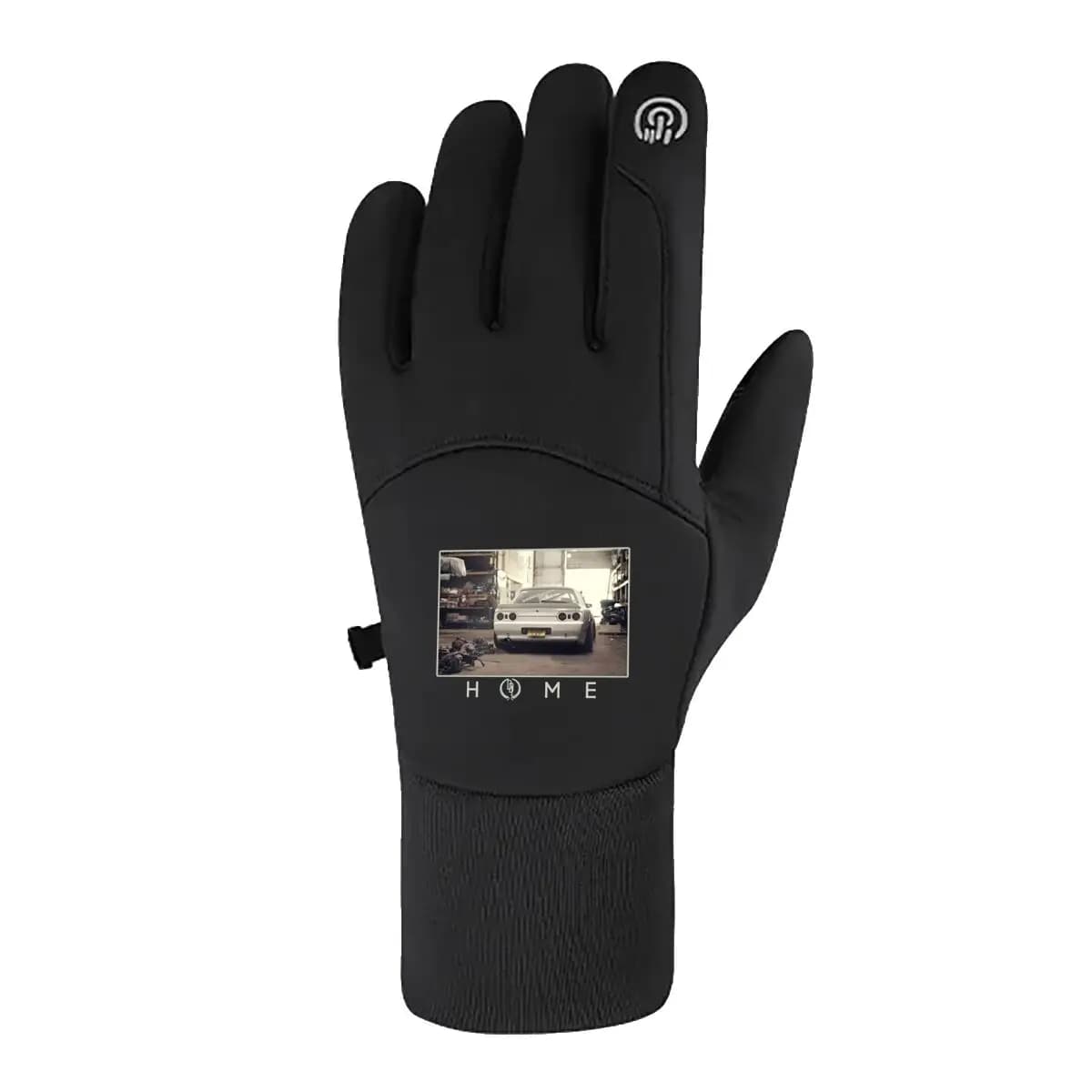 Guanti da ciclismo JDM Garage Home Art Design Guanti da bicicletta touch screen invernali