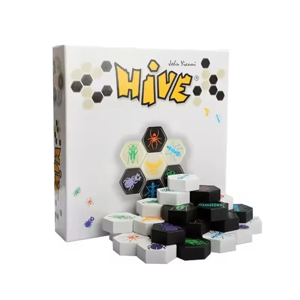 Nuovo gioco da tavolo Hive 2 giocatori Festa in famiglia Genitori con bambini Gioco divertente Intrattenimento realizzato Regalo per amico in legno di alta qualità