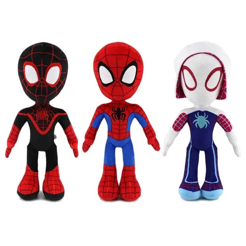 30CM Anime Avengers Spiderman giocattoli di peluche Spider-Verse Gwen Peter bambole morbido peluche per bambini regalo Natale - regali di Halloween