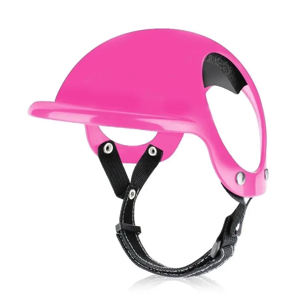 Copricapo per gatti Caschi per cani Cinghia regolabile con fori per le orecchie Casco per animali domestici Cappello protettivo per la testa Cappello rigido per animali domestici Cappello per bici da moto