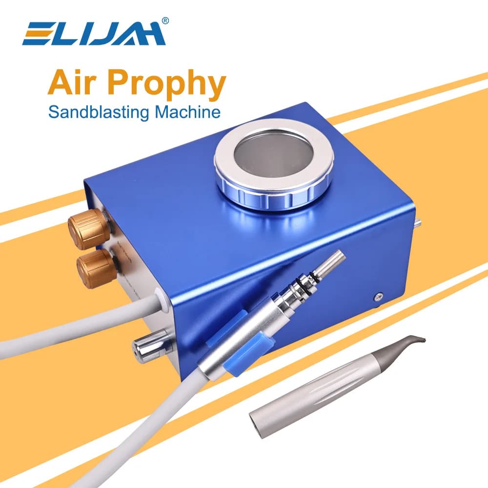 ELIJAH B2/M4 Dentale Sandblasting Machine Air Cooler Water Flow Protruding Device For Cleaning Tooth Whitening Tooth Polishing Tool