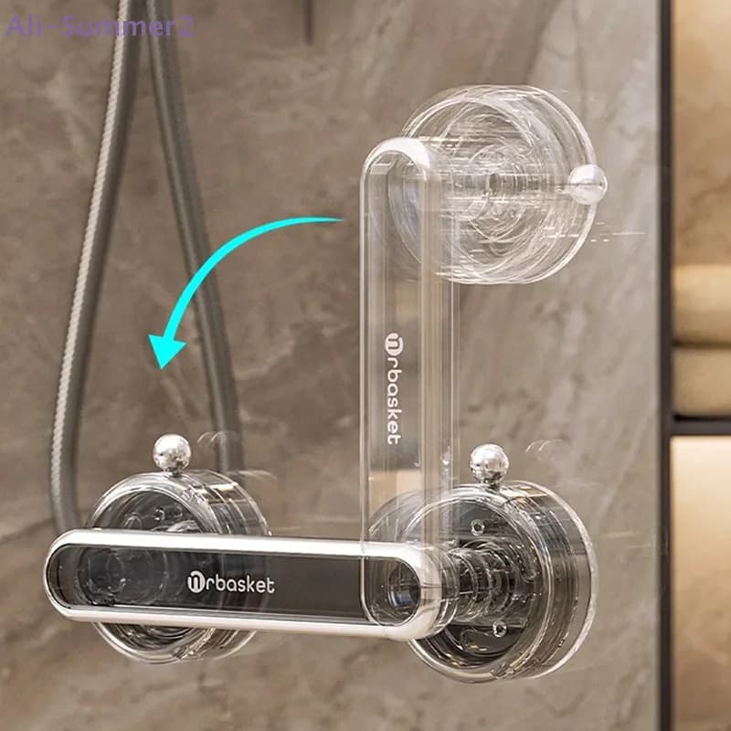 Waterproof sliding door handle with suction cup, non-slip, reusable, removable, for bathroom and closet {Summer2}