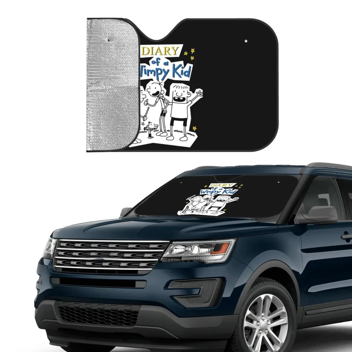 Diario di un gruppo Wimpy Kid Parasole Parabrezza Auto Parabrezza anteriore Finestra Parasole Accessori Coperture