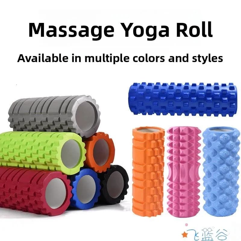 Rullo in Schiuma per Fitness, Massaggiatore Muscolare, Attrezzo per Dimagrimento Gambe, Ruota per Yoga, Strumento per Tonificare le Gambe, Blue Ridge Valley