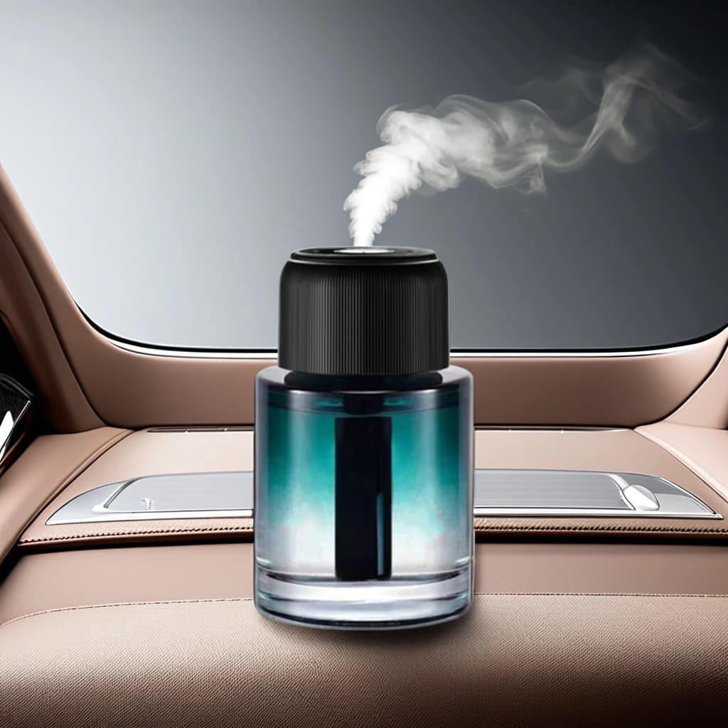 Smart Car Air Freshener with Star Light Auto On Off Aroma Diffuser, 3 Adjustable Mist Modes Rechargeable Carro Car Diffuser
