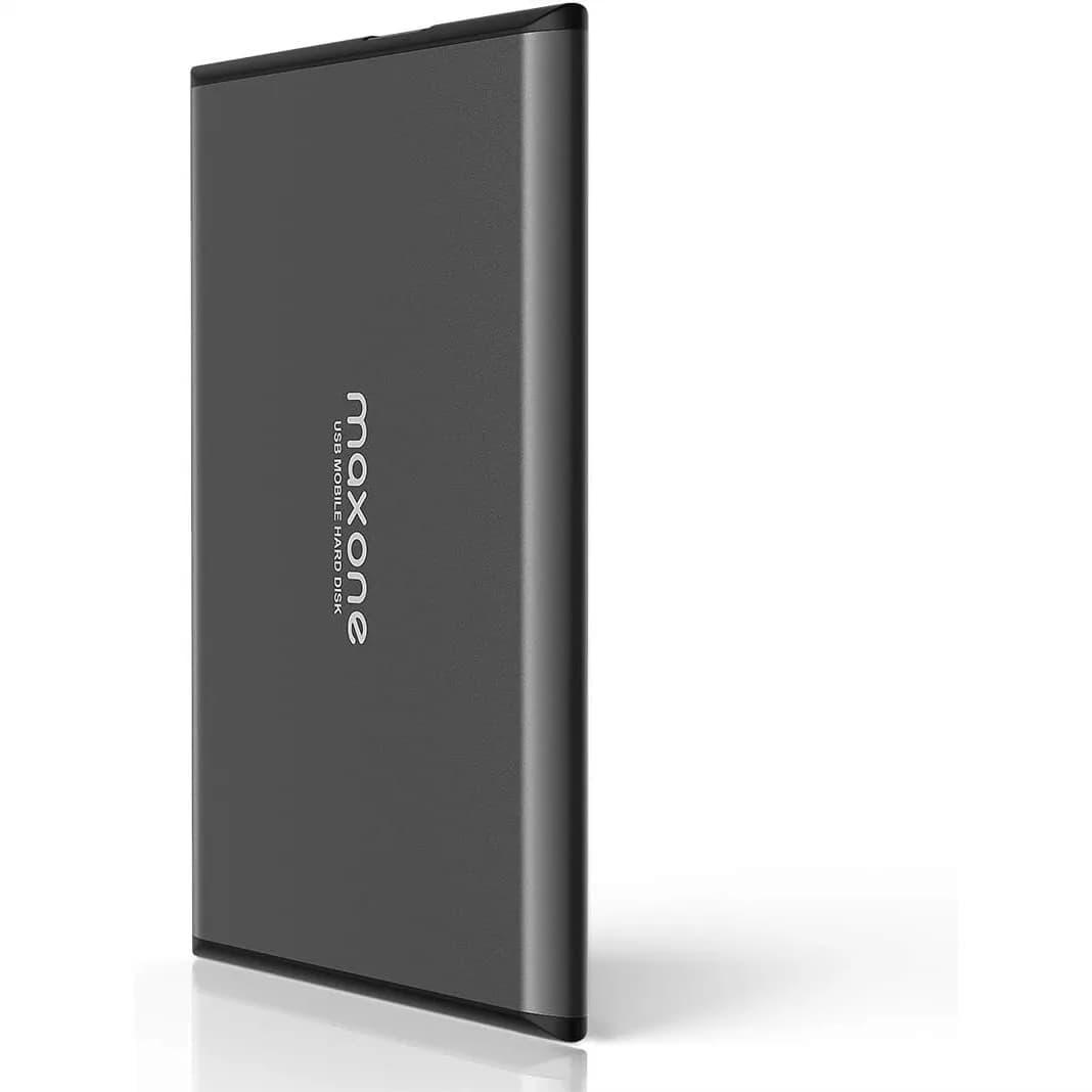 Hard Disk Esterno Portatile Ultra Sottile da 500GB, USB 3.0 per PC e Laptop, Design Robusto in Metallo