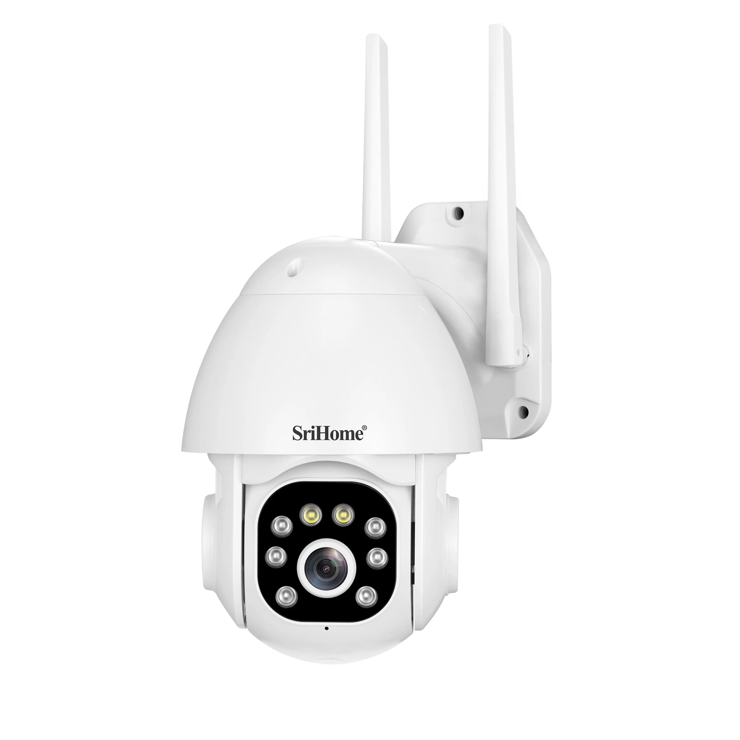 Srihome SH039B Telecamera IP Dome PTZ Wireless a Colori 3MP 1296P con Rilevamento Umanoide AI, Sicurezza Domestica, Monitoraggio Bambini