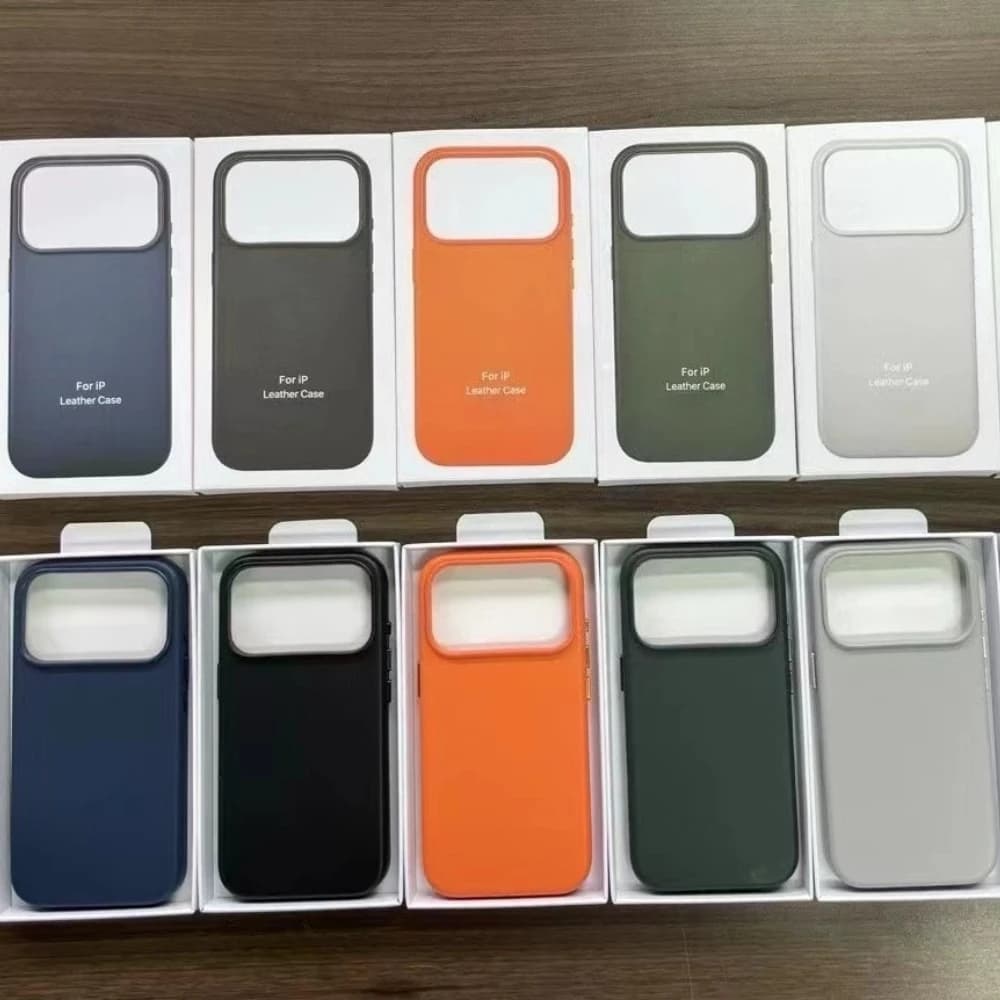 Custodia Ufficiale in Pelle MagSafe per iPhone 17 Pro Max 17 Pro con Animazione, Ricarica Wireless, Protezione Anti-caduta
