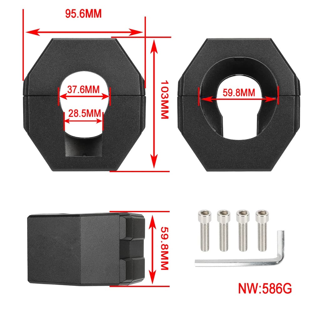 Per Segway Ninebot Max G30/G30LP/G30E/G30D Scooter Elettrici Accessori Nuovo Morsetto Pieghevole In Alluminio Asta Verticale Parte di Fissaggio
