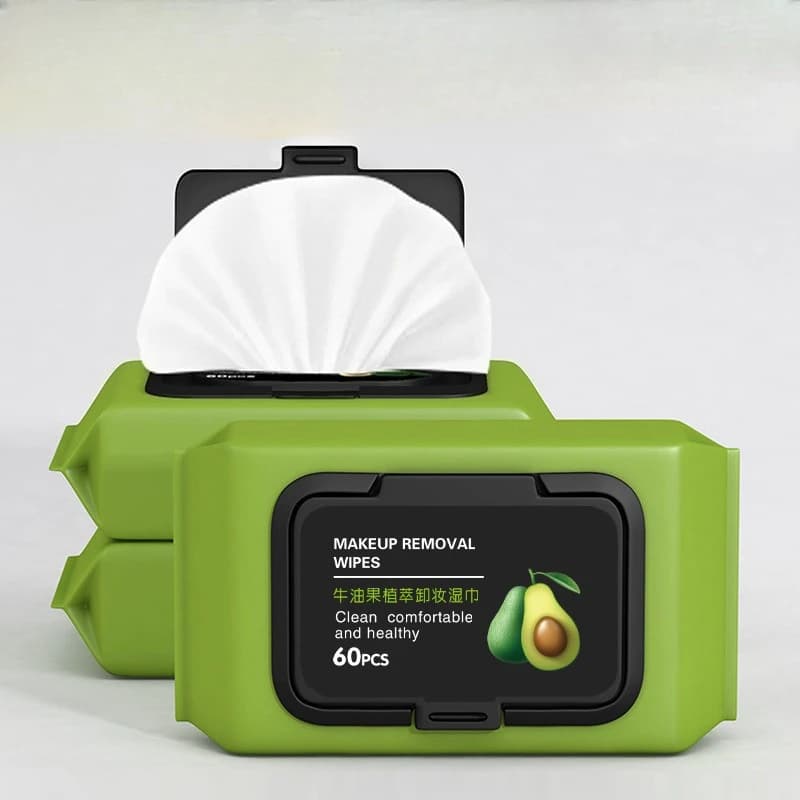 Salviette struccanti all'olio di avocado: pulizia delicata e profonda per viso e occhi, usa e getta e adatta ai viaggi