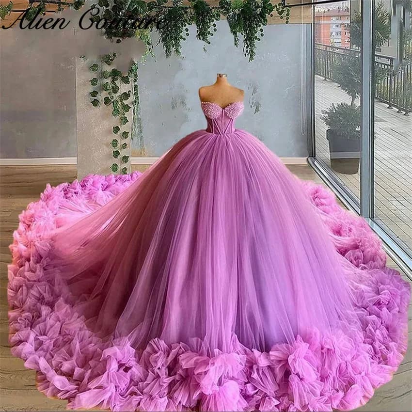 Splendidi abiti da principessa Sweet 16 Quinceanera Sweetheart Ruffles Abito da ballo a strati Vestido De 15 Anos personalizzato