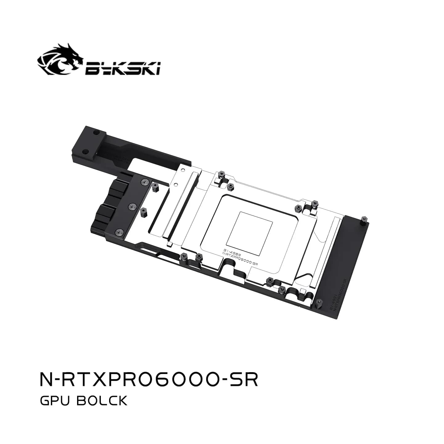 Bykski GPU Block per scheda video NVIDIA RTX Pro 6000/5000 Blackwell Server Version, radiatore interamente in metallo N-RTXPRO6000-SR