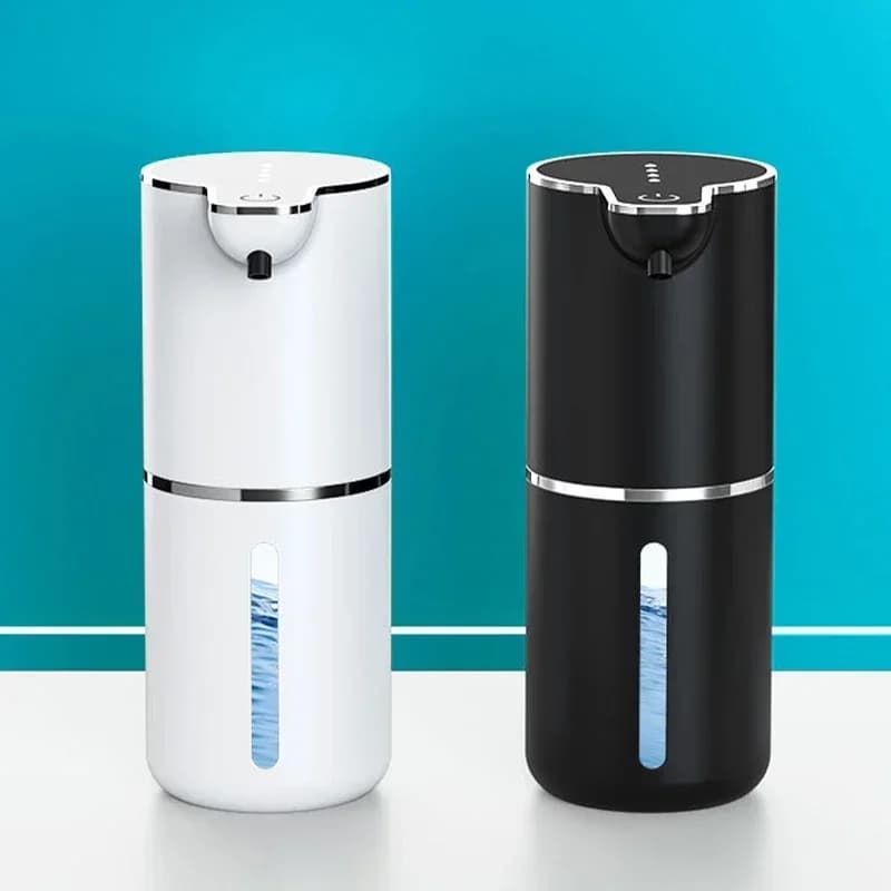 Dispenser automatico di sapone impermeabile Dispenser di sapone schiumogeno da 350 ml Tipo C Dispenser di sapone in schiuma regolabile elettrico ricaricabile
