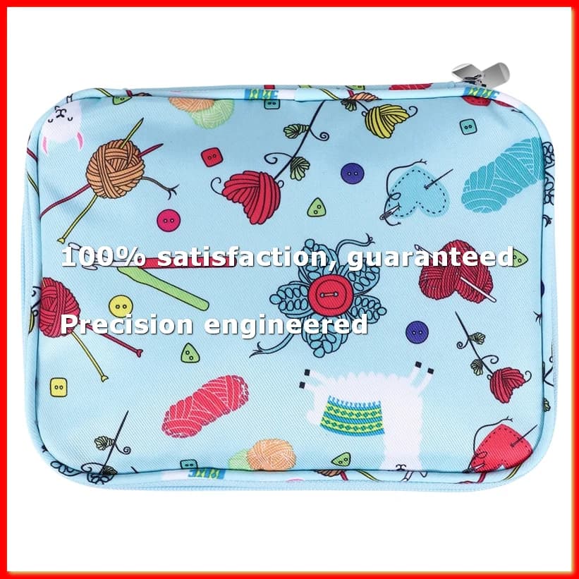 Custodia Vuota per Ferri da Maglia, Borsa Organizer da Viaggio per Ferri da Maglia Circolari e Kit Accessori - A68X
