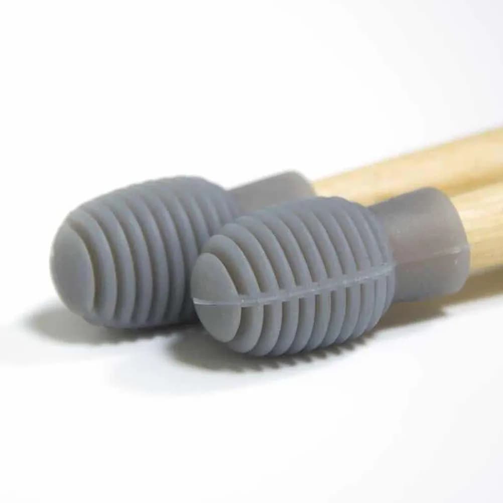 2 Paia di Copritamponi in Silicone per Bacchette, Cappucci Protettivi Retrattili per Pratica e Accessori per Batteria