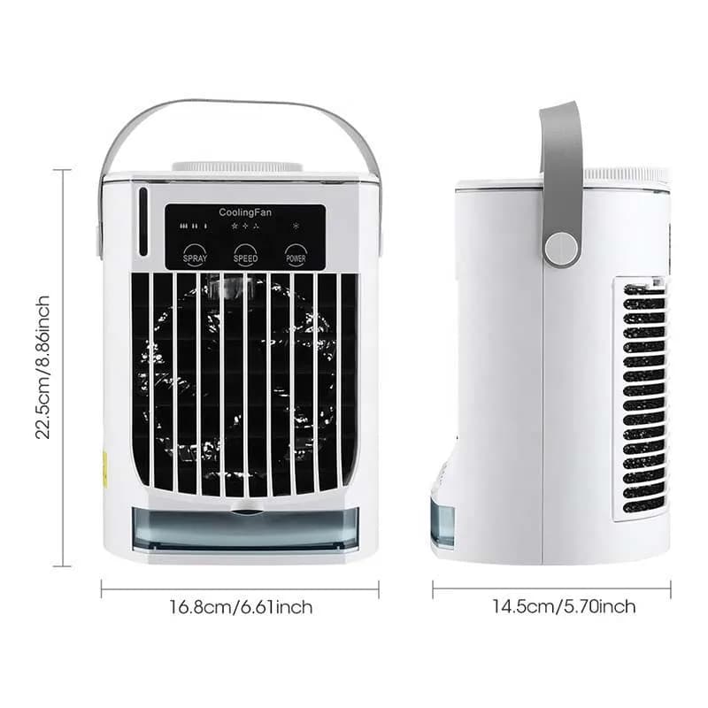 Nuovo apparecchio domestico per interni Ventola di raffreddamento ad aria elettrica Condizionatore d'aria Nebbia d'acqua Evaporativo Raffreddamento rapido Dispositivo di raffreddamento dell'aria