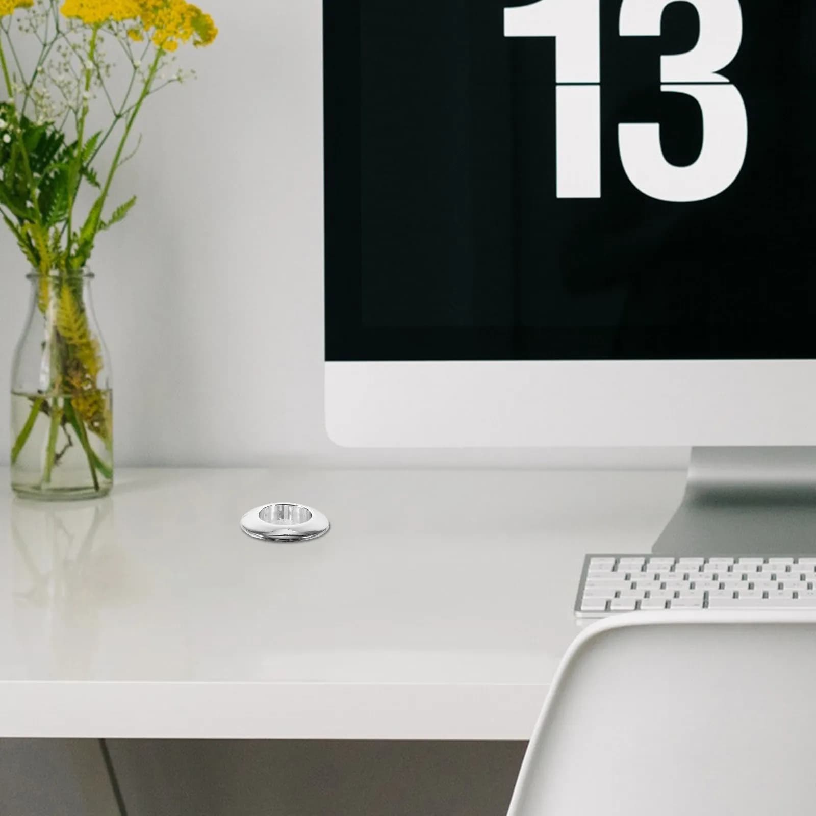10Pcs Decorative Desk Grommets Cable Hole Cover Wire Organizer for Office Desk Computer Table TV Cabinet Neat Cord Management