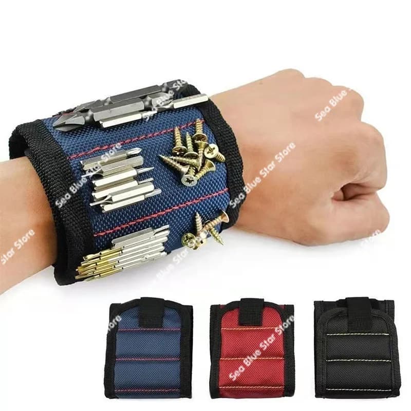 Cinturino da polso Adesivo Velcro Hardware Strumenti Viti per cacciavite Assorbe il cinturino magnetico