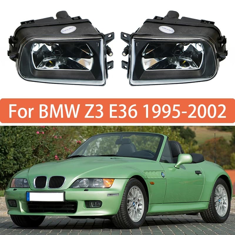 Black Light Lamp For BMW Z3 E36 1995 1996 1997 1999 2000 2001 2002 Front bumper Anti Fendinebbia 63178381977 63178381978